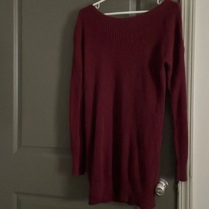 Women’s small burgundy sweater (dress)